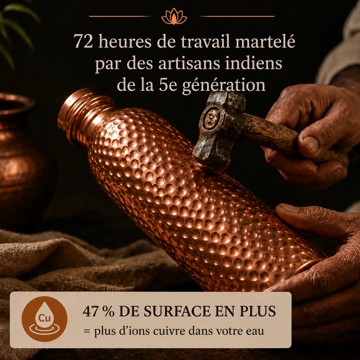 Artisanat cuivre martelé